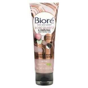 Biore, Нежный скраб для очищения пор, розовый кварц + древесный уголь, 4 унции (113 г) купить в Киеве и Украине