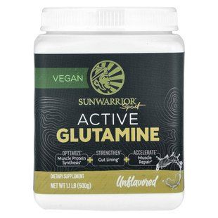 Sunwarrior, Sport, Active Glutamine, Unflavored , 1.1 lbs (500 g) купить в Киеве и Украине