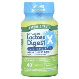 Nature's Truth, Fast Acting Lactose Digest X&trade; Complete, 40 Tablets