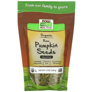 Тыквенные семечки Now Foods (Pumpkin Seeds) 340 г купить в Киеве и Украине