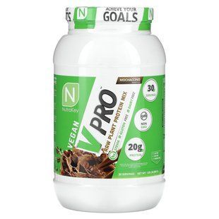 Nutrakey, V Pro, Raw Plant Protein Mix, Mochaccino, 1.85 lb (840 g)