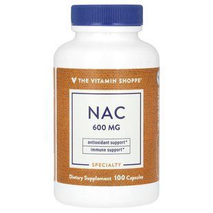 The Vitamin Shoppe, NAC, 600 mg, 100 Capsules купить в Киеве и Украине