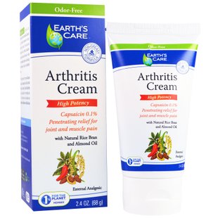 Крем от артрита, Earth's Care, 2,4 унции (68 г) купить в Киеве и Украине