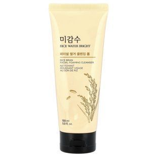 The Face Shop, Rice Bran Facial Foaming Cleanser, 5 fl oz (150 ml)