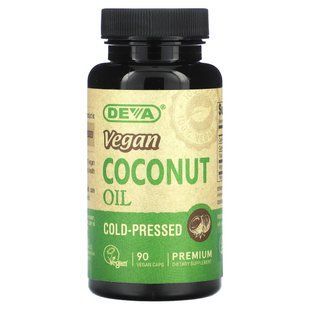 Deva, Vegan Coconut Oil, 90 Vegan Caps купить в Киеве и Украине