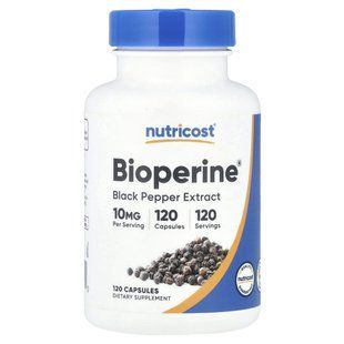 Nutricost, Bioperine&reg;, 10 mg, 120 Capsules