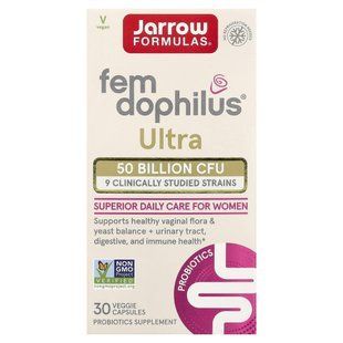 Jarrow Formulas, Fem-Dophilus&reg; Ultra, 30 вегетаріанських капсул