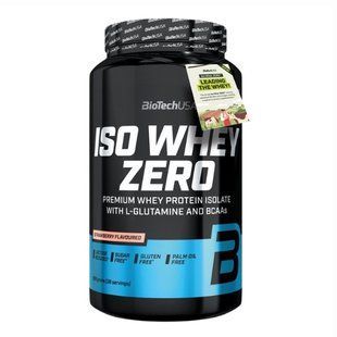 Протеїн Iso Whey Zero BioTech 908 г Полуниця