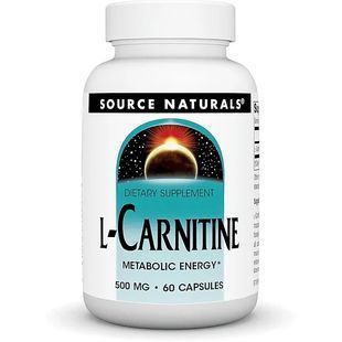 L-Carnitine Tartrate Source Naturals (L-Carnitine Metabolic Energy) 500 mg 60 capsules