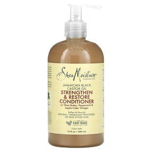 SheaMoisture, ямайське чорне рицинова олія, що зміцнює та відновлює кондиціонер, 384 мл (13 рідк. Унцій)
