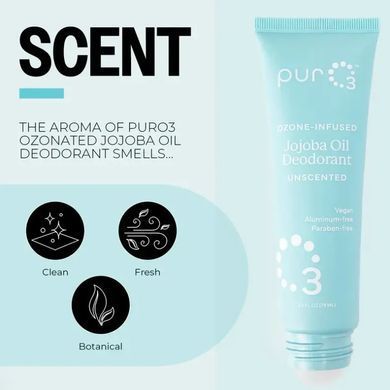 PurO3 Ozonated Oil Roll-On Deodorant Jojoba (79 ml)