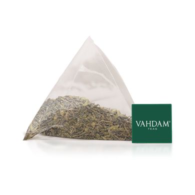 Зелений чай, органічний гімалайський, Vahdam Teas, 15 чайних пакетиків, 30 г (1,06 унції)