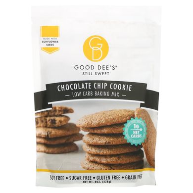 Good Dee's, Суміш для випічки з низьким вмістом вуглеводів, шоколадне печиво, 8 унцій (228 г)