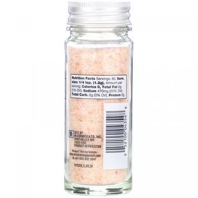 Himalayan Pink Salt, McCormick Gourmet Global Selects, 96 g.