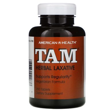 TAM, рослинне проносне, American Health, 250 таблеток