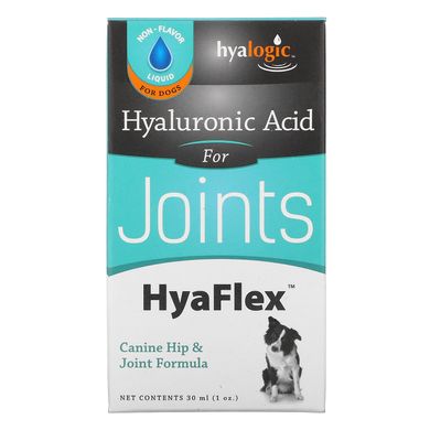 Гіалуронова кислота, HyaFlex, для собак, Hyalogic LLC, 1 унція (30 мл)