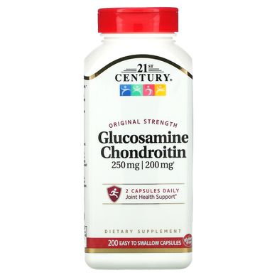 Глюкозамін Хондроїтин 21st Century (Glucosamine Chondroitin) 250 мг / 200 мг 200 капсул