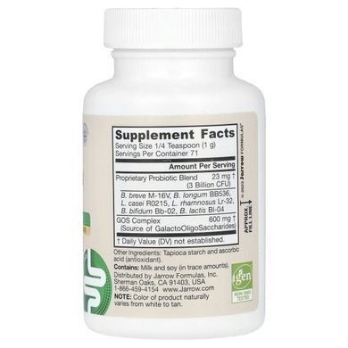 Пробиотики (дофилус) для детей, Baby's Jarro-Dophilus + FOS, Jarrow Formulas, 71 г купить в Киеве и Украине