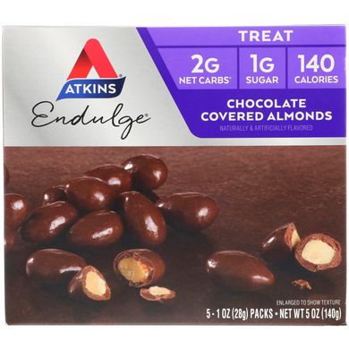 Мигдаль в шоколаді Atkins (Chocolate Covered Almonds Endulge) 5 пакетів