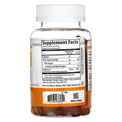 Natural Dynamix (NDX), вітамін C DX, натуральні ароматизатори, 254 мг, 60 жувальних таблеток