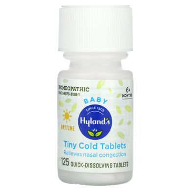 Средство от простуды для детей старше 6 месяцев Hyland's 125 таблеток купить в Киеве и Украине