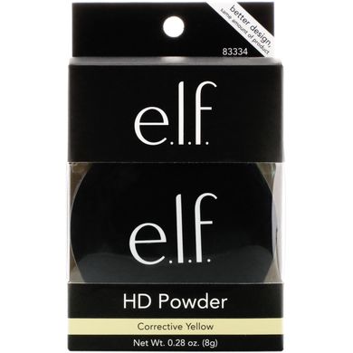 Рассыпчатая пудра для лица корректирующая желтая E.L.F. Cosmetics (High Definition Powder) 8 г купить в Киеве и Украине