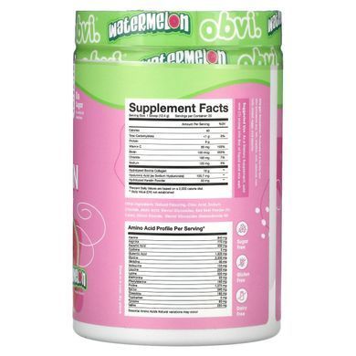 Obvi, More Than Collagen, універсальний порошок для краси та живлення, кавун, 310 г (10,93 унції)