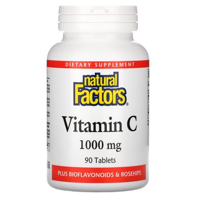 Вітамін C, Natural Factors, 1000 мг, 90 таблеток