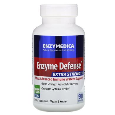 Фермент оборони, Enzyme Defense, посилений, Enzymedica, 90 капсул