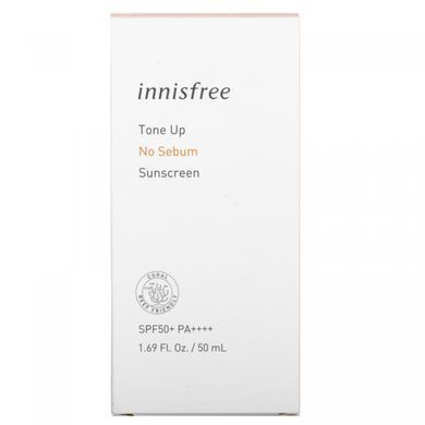 Innisfree, Тонізуючий сонцезахисний засіб без шкірного сала, SPF50 + PA ++++, 1,69 рідких унцій (50 мл)