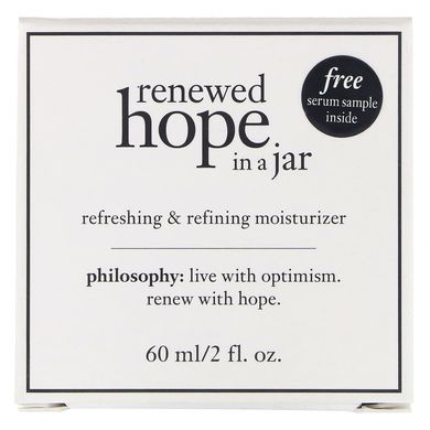 Очищувальний і відновлювальний зволожуючий крем Renewed Hope in a Jar, Philosophy, 60 мл