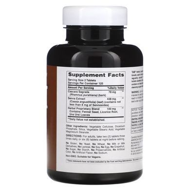 TAM, vegetable laxative, American Health, 250 tablets