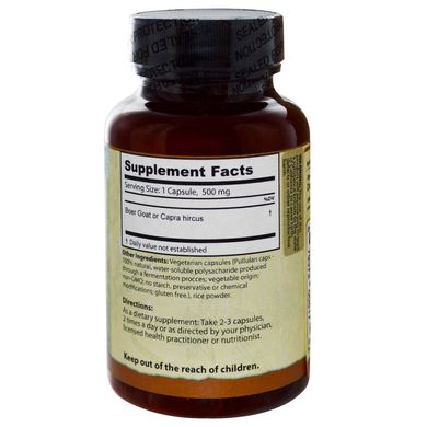 Козина плацента, Dragon Herbs, 500 мг, 60 капсул