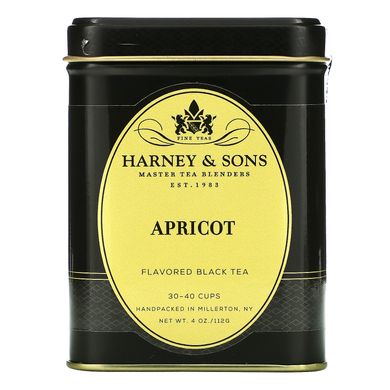 Harney & Sons, Абрикос, ароматний чорний чай, 4 унції (112 г)