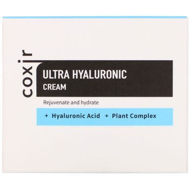 Крем, Ultra Hyaluronic, Coxir, 1,69 унції (50 мл)