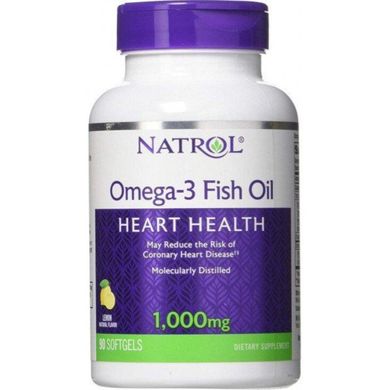 Рыбий жир Омега-3, Omega-3 30%, Natrol, 1000 мг, 90 капсул купить в Киеве и Украине