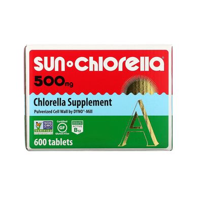 Сонячна хлорелла А, Sun Chlorella, 500 мг, 600 таблеток