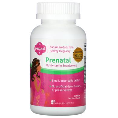 Вітаміни при вагітності Fairhaven Health (PRENATAL MUTLIVITAMIN) 60 таблеток