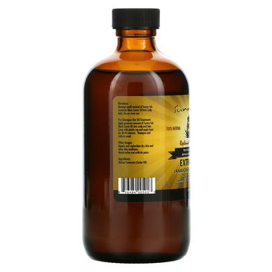Sunny Isle, Екстра темна ямайська чорна рицинова олія, 8 рідких унцій