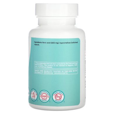 Boric Acid for Women Nutricost 600 mg 30 capsules