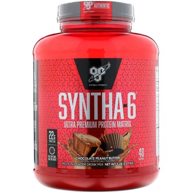Syntha-6, Ультра Преміум протеїнових матриця, суміш для порошкоподібних напоїв, BSN, шоколадне Арахісова олія