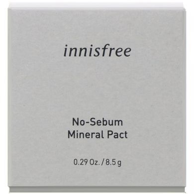 Минеральная компактная пудра контроль жирности, Innisfree, 8,5 г (0,29 унции) купить в Киеве и Украине