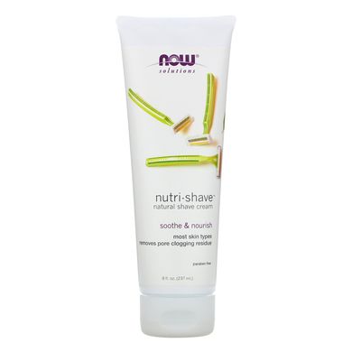 Натуральний крем для гоління Now Foods (Nutri-Shave Natural Shave Cream) 237 мл
