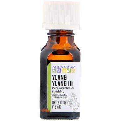 Ефірна олія іланг-іланг III чуттєве Aura Cacia (Essential Oil Ylang Ylang) 15 мл