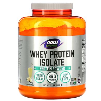 Сывороточный протеин изолят вкус ванили Now Foods (Whey Protein Isolate) 2,23 кг купить в Киеве и Украине