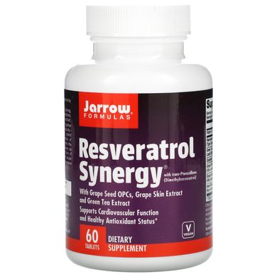 Ресвератрол спільної дії Jarrow Formulas (Resveratrol Synergy) 60 таблеток