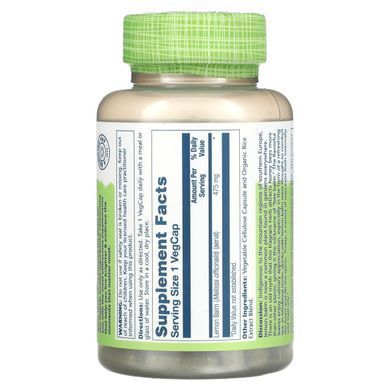 Lemon Balm Solaray (Lemon Balm) 475 mg 100 capsules