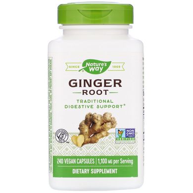 Корінь імбиру Nature's Way (Ginger Root) 550 мг 240 капсул