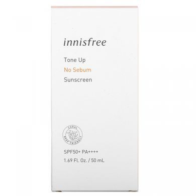 Innisfree, Тонізуючий сонцезахисний засіб без шкірного сала, SPF50 + PA ++++, 1,69 рідких унцій (50 мл)
