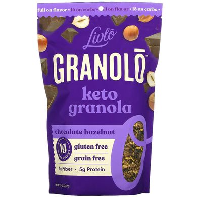 Livlo, Granolo, кето-гранол, шоколадний лісовий горіх, 11 унцій (312 г)